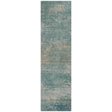 Addison Chantille ACN2071 Abstract Machine Made Transitional Aqua Rug
