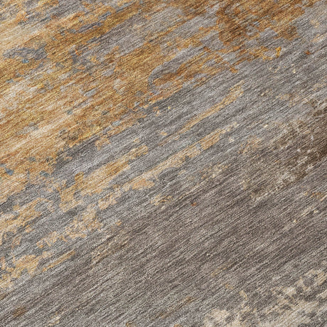 Addison Chantille ACN2071 Abstract Machine Made Transitional Brown Rug