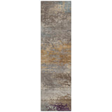 Addison Chantille ACN2071 Abstract Machine Made Transitional Brown Rug