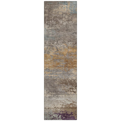 Addison Chantille ACN2071 Abstract Machine Made Transitional Brown Rug