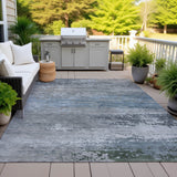 Addison Chantille ACN2071 Abstract Machine Made Transitional Pewter Rug