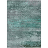 Addison Chantille ACN2071 Abstract Machine Made Transitional Teal Rug