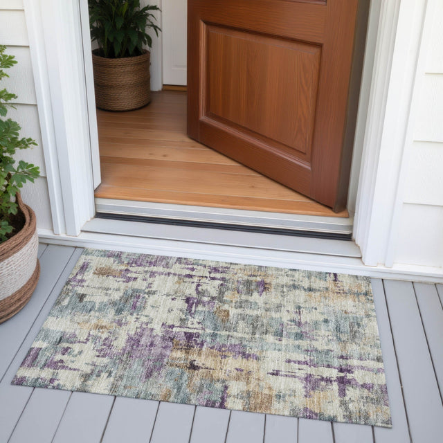Addison Chantille ACN2072 Abstract Machine Made Transitional Linen Rug