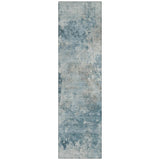 Addison Chantille ACN2073 Abstract Machine Made Transitional Teal Rug