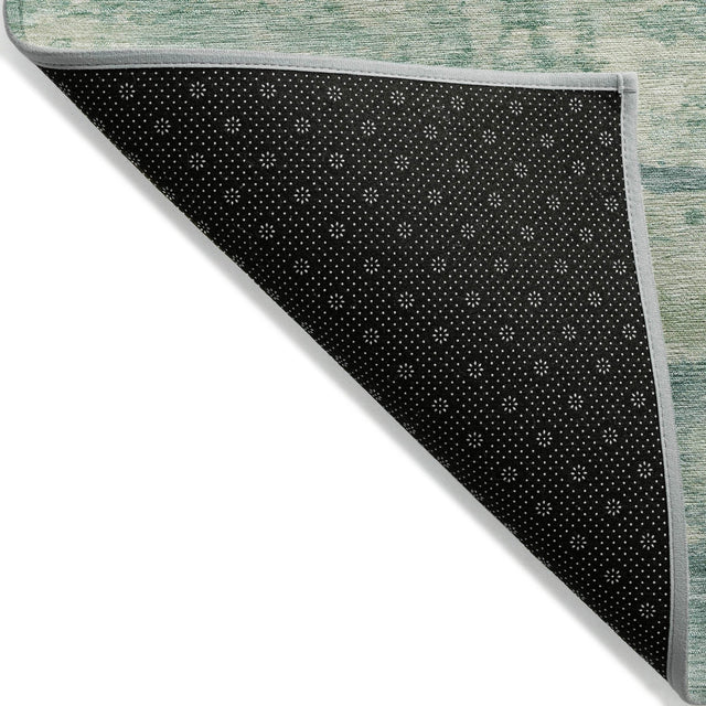 Addison Chantille ACN2074 Abstract Machine Made Transitional Teal Rug