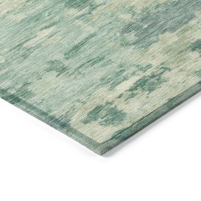 Addison Chantille ACN2074 Abstract Machine Made Transitional Teal Rug