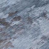 Addison Chantille ACN2075 Abstract Machine Made Transitional Blue Rug