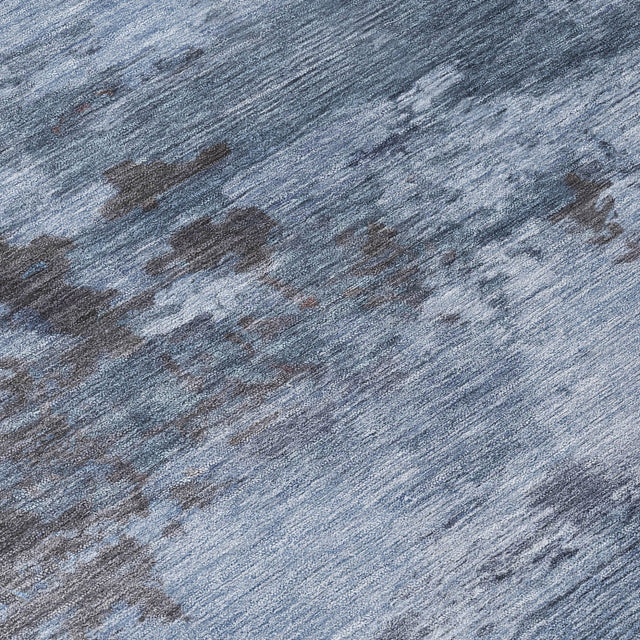 Addison Chantille ACN2075 Abstract Machine Made Transitional Blue Rug
