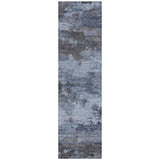 Addison Chantille ACN2075 Abstract Machine Made Transitional Blue Rug
