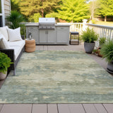 Addison Chantille ACN2075 Abstract Machine Made Transitional Seafoam Rug