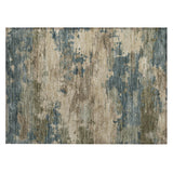 Addison Chantille ACN2075 Abstract Machine Made Transitional Teal Rug