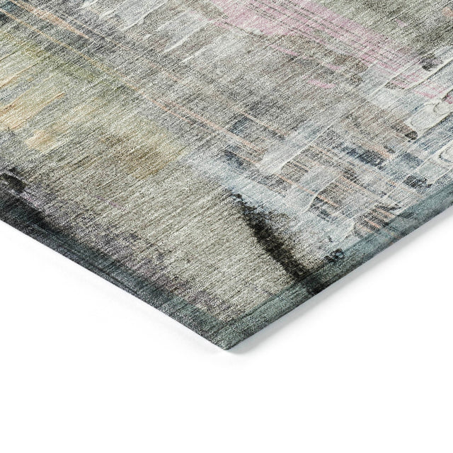 Addison Chantille ACN2076 Abstract Machine Made Transitional Blue Rug