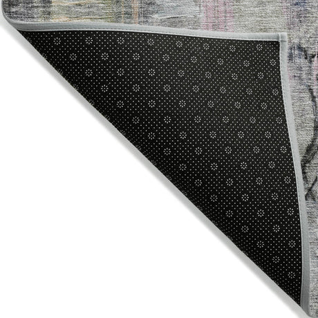 Addison Chantille ACN2076 Abstract Machine Made Transitional Blue Rug
