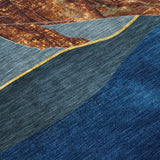 Addison Chantille ACN2078 Coastal Machine Made Transitional Blue Rug