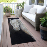 Addison Chantille ACN2080 Animal Machine Made Transitional Ivory Rug
