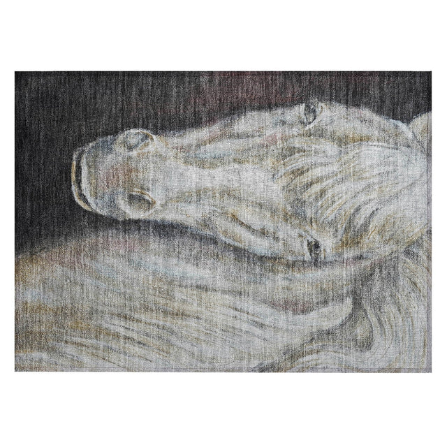 Addison Chantille ACN2080 Animal Machine Made Transitional Ivory Rug
