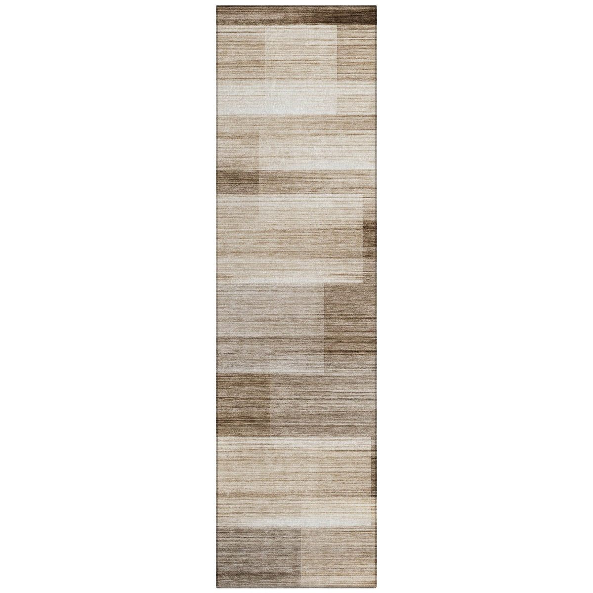 Addison Chantille ACN2082 Stripes Machine Made Transitional Brown Rug