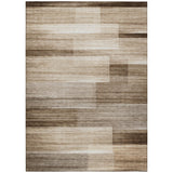 Addison Chantille ACN2082 Stripes Machine Made Transitional Brown Rug