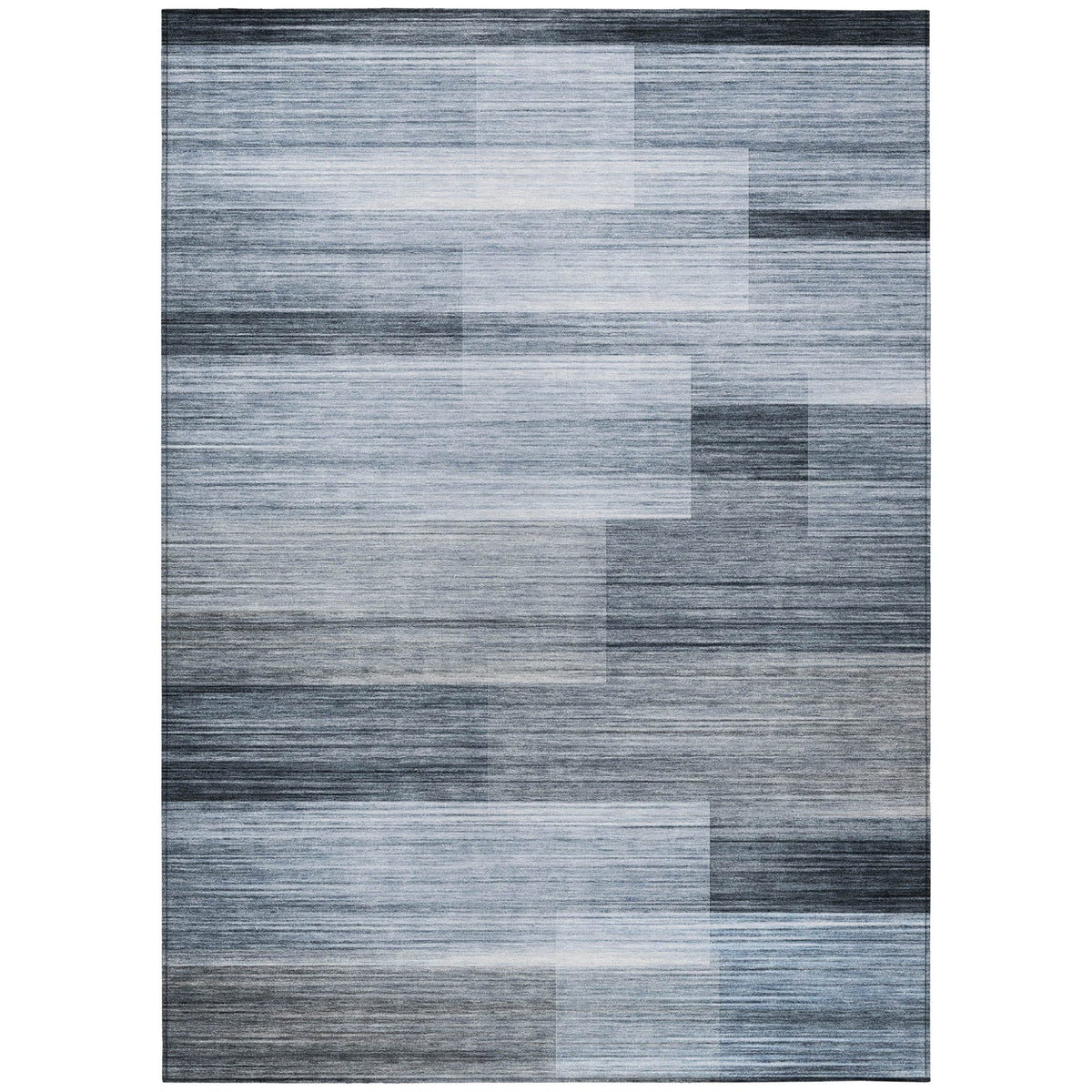 Addison Chantille ACN2082 Stripes Machine Made Transitional Denim Rug