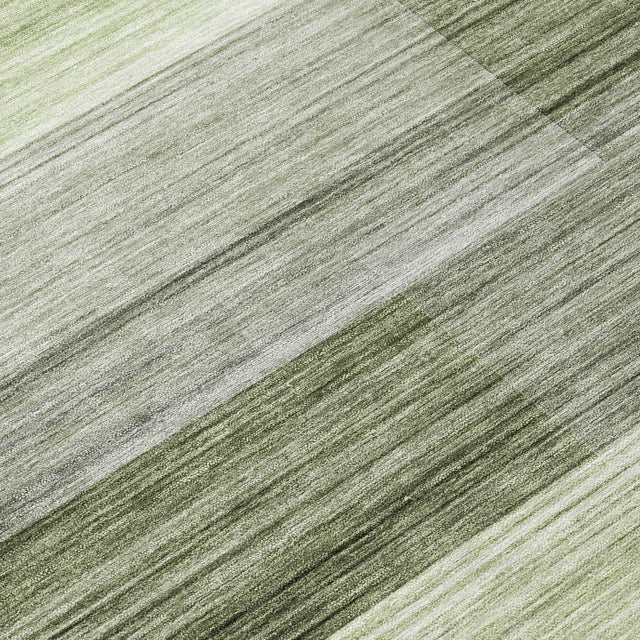 Addison Chantille ACN2082 Stripes Machine Made Transitional Green Rug