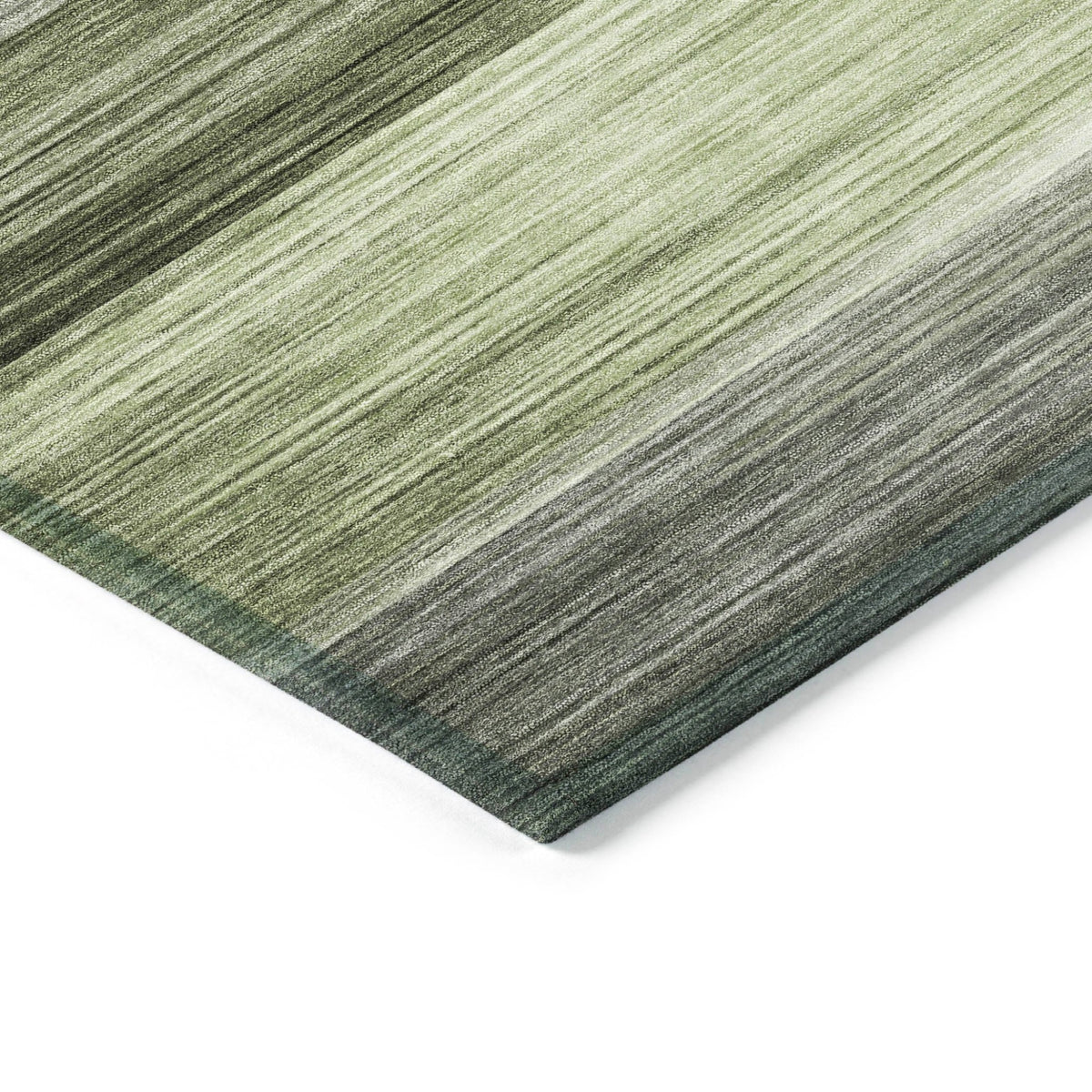 Addison Chantille ACN2082 Stripes Machine Made Transitional Green Rug