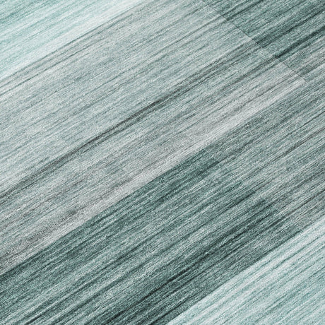 Addison Chantille ACN2082 Stripes Machine Made Transitional Teal Rug