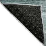 Addison Chantille ACN2082 Stripes Machine Made Transitional Teal Rug