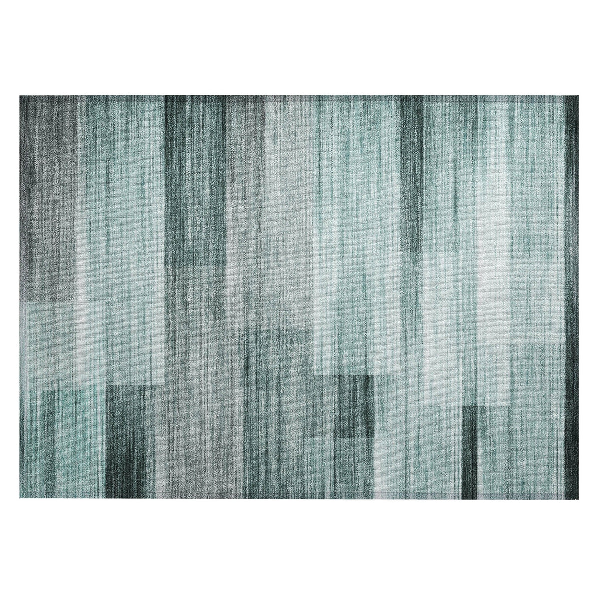Addison Chantille ACN2082 Stripes Machine Made Transitional Teal Rug