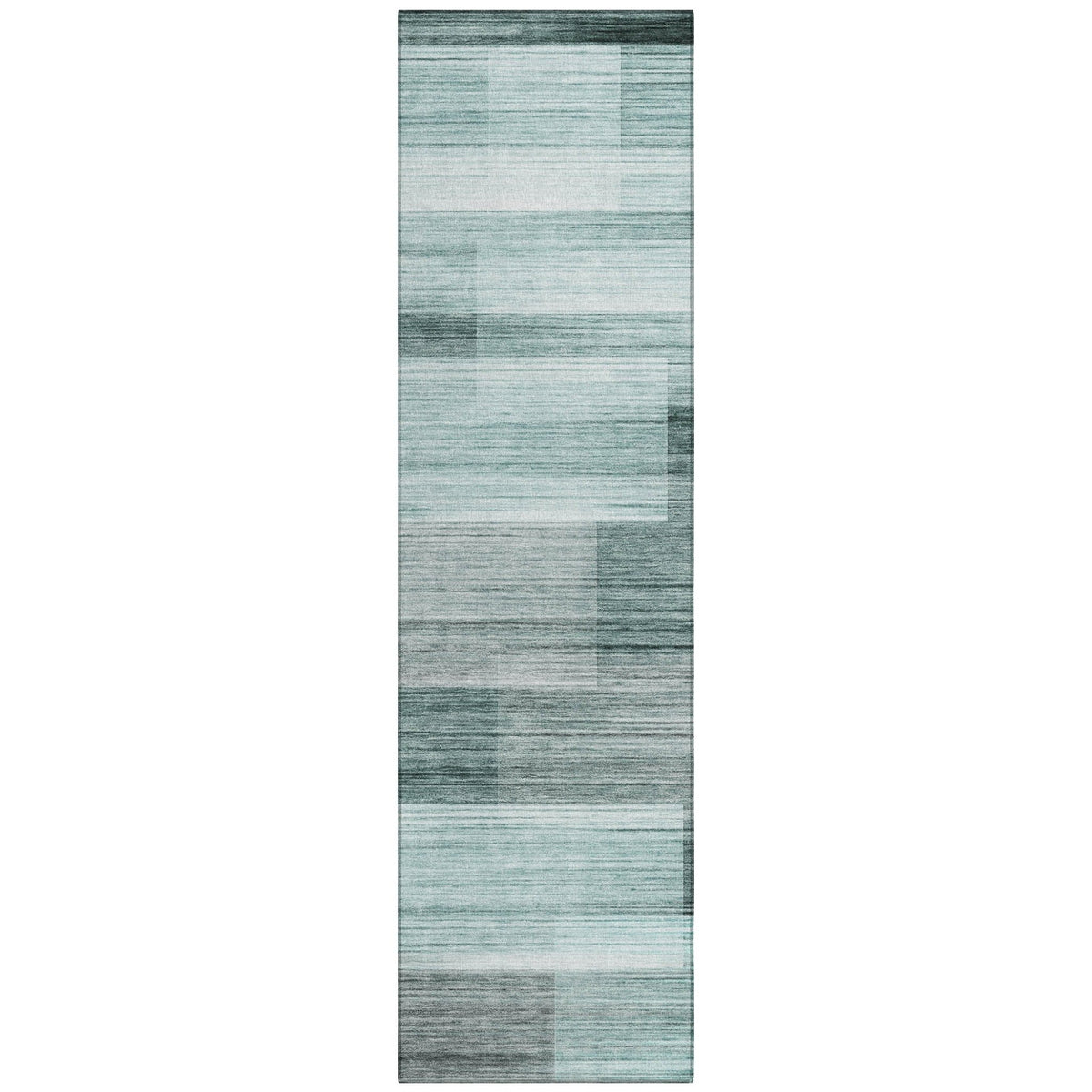 Addison Chantille ACN2082 Stripes Machine Made Transitional Teal Rug