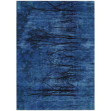 Addison Chantille ACN2083 Floral Machine Made Transitional Blue Rug
