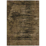 Addison Chantille ACN2083 Floral Machine Made Transitional Brown Rug