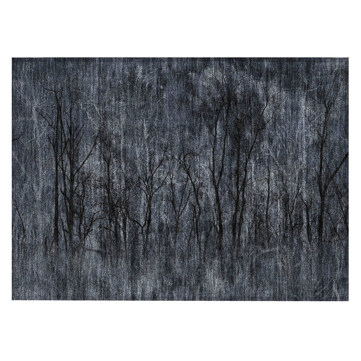 Addison Chantille ACN2083 Floral Machine Made Transitional Charcoal Rug