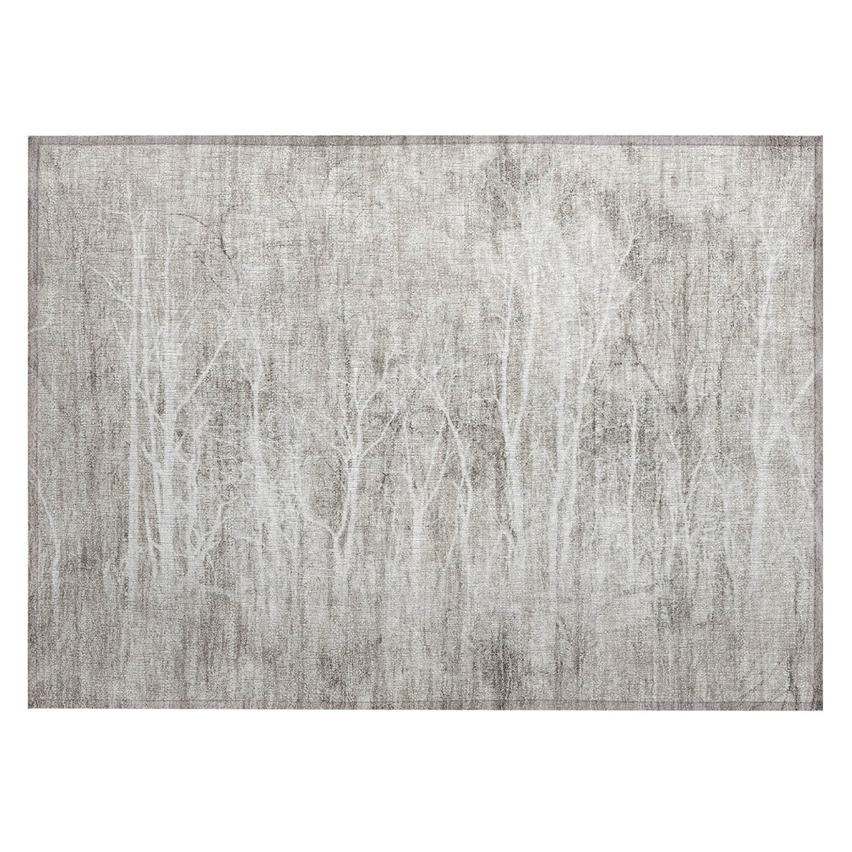 Addison Chantille ACN2083 Floral Machine Made Transitional Silver Rug