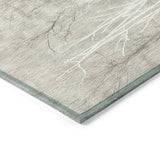 Addison Chantille ACN2083 Floral Machine Made Transitional Silver Rug