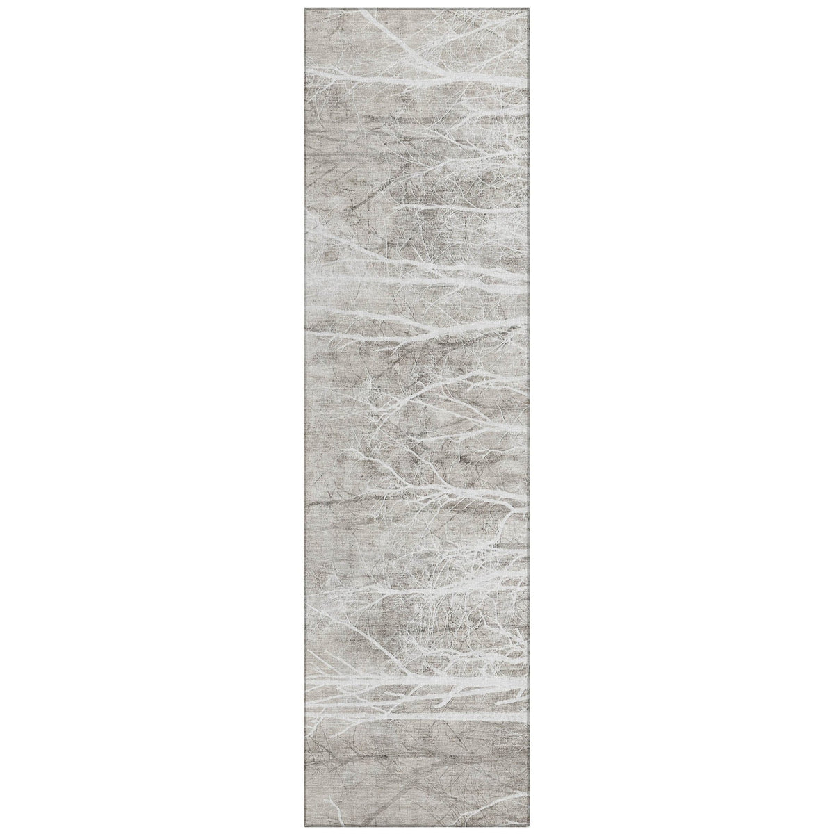 Addison Chantille ACN2083 Floral Machine Made Transitional Silver Rug