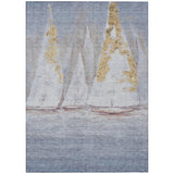 Addison Chantille ACN2084 Coastal Machine Made Transitional Blue Rug