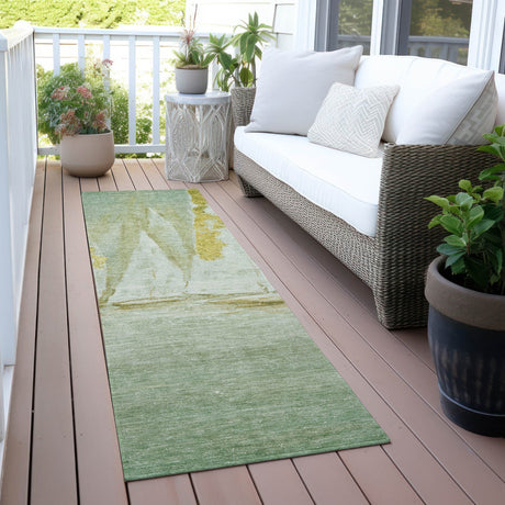 Addison Chantille ACN2084 Coastal Machine Made Transitional Green Rug
