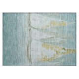 Addison Chantille ACN2084 Coastal Machine Made Transitional Teal Rug