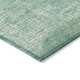 Addison Chantille ACN2087 Abstract Machine Made Transitional Teal Rug
