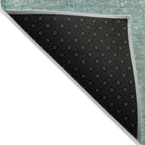 Addison Chantille ACN2087 Abstract Machine Made Transitional Teal Rug