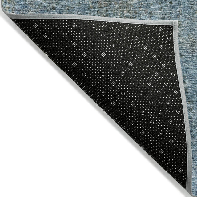 Addison Chantille ACN2088 Abstract Machine Made Transitional Blue Rug