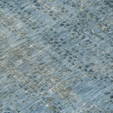Addison Chantille ACN2088 Abstract Machine Made Transitional Blue Rug
