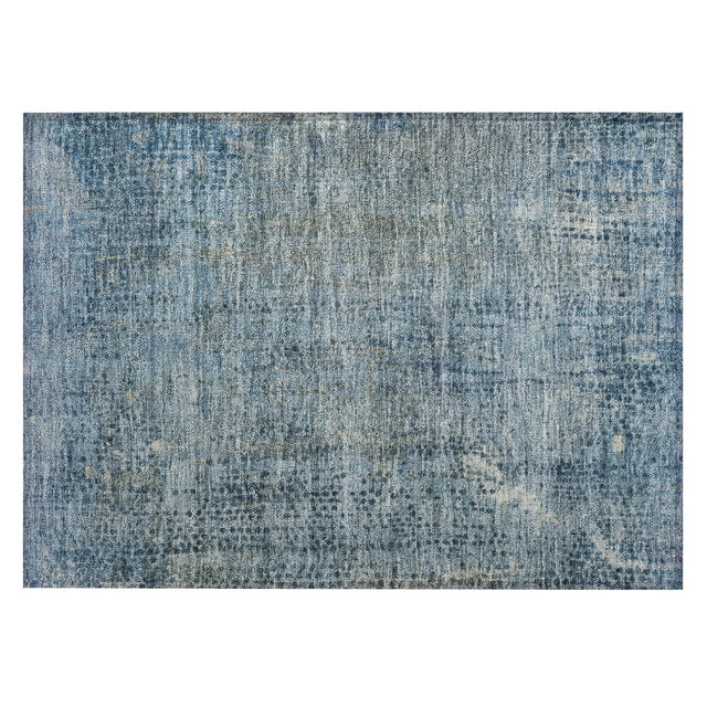 Addison Chantille ACN2088 Abstract Machine Made Transitional Blue Rug
