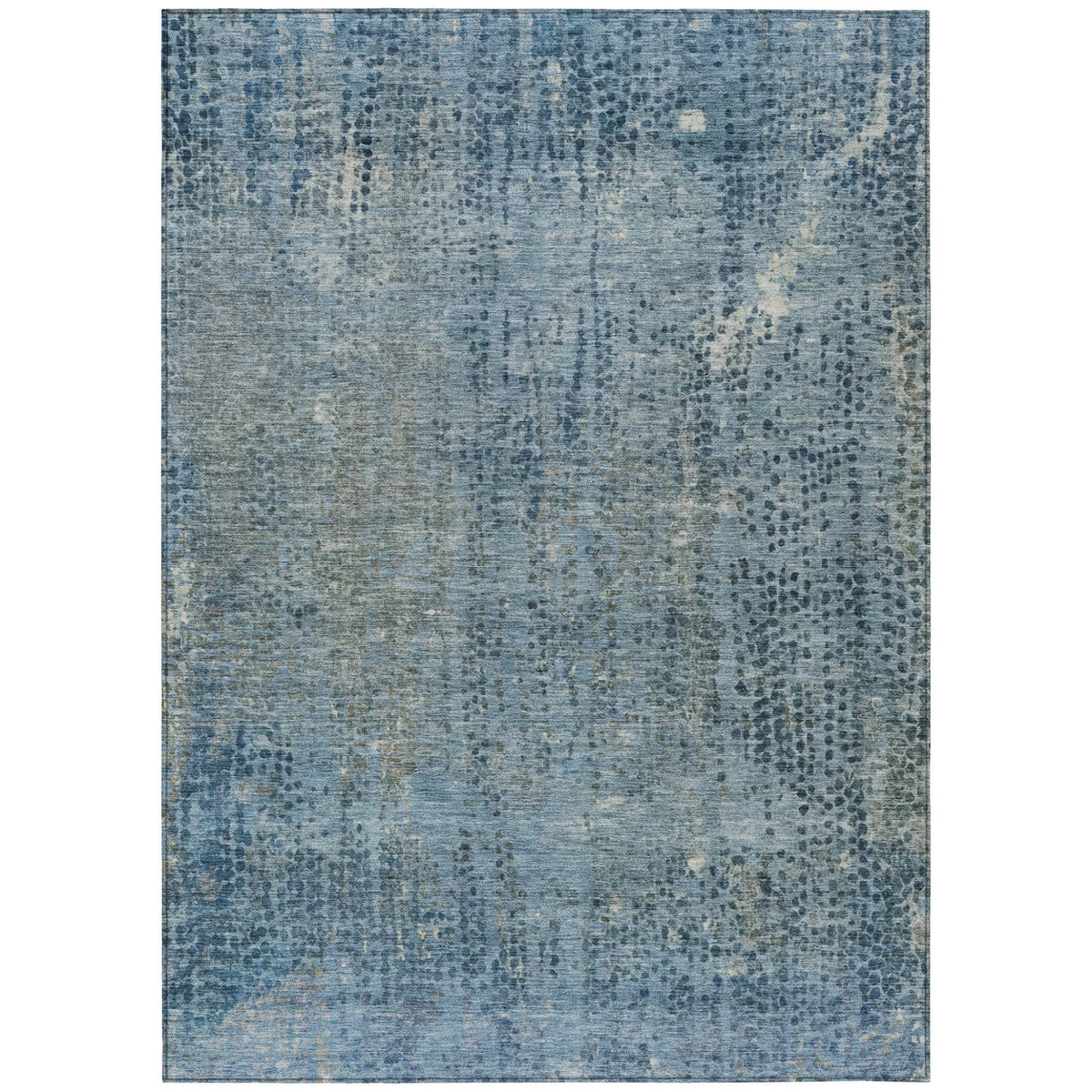 Addison Chantille ACN2088 Abstract Machine Made Transitional Blue Rug