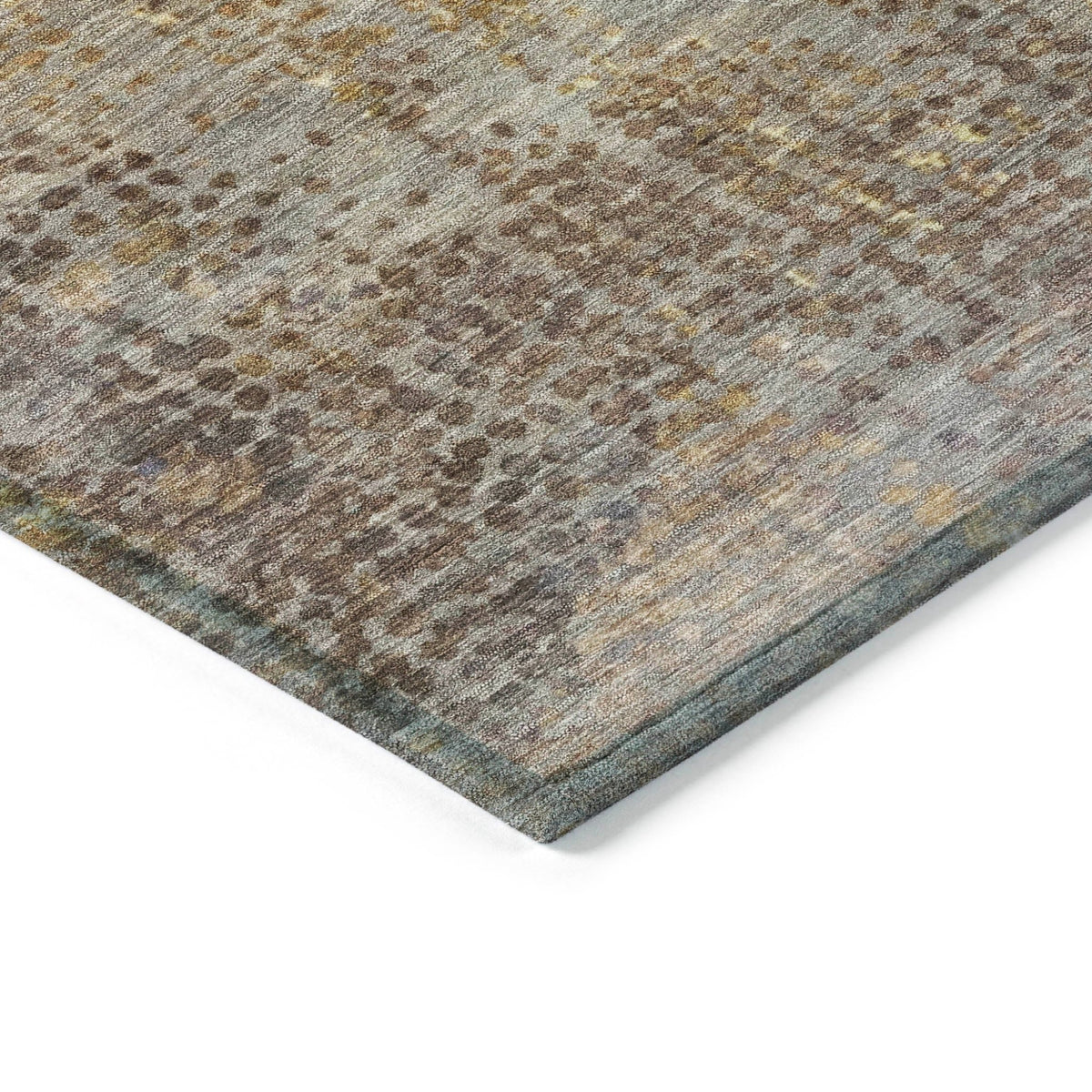 Addison Chantille ACN2088 Abstract Machine Made Transitional Brown Rug