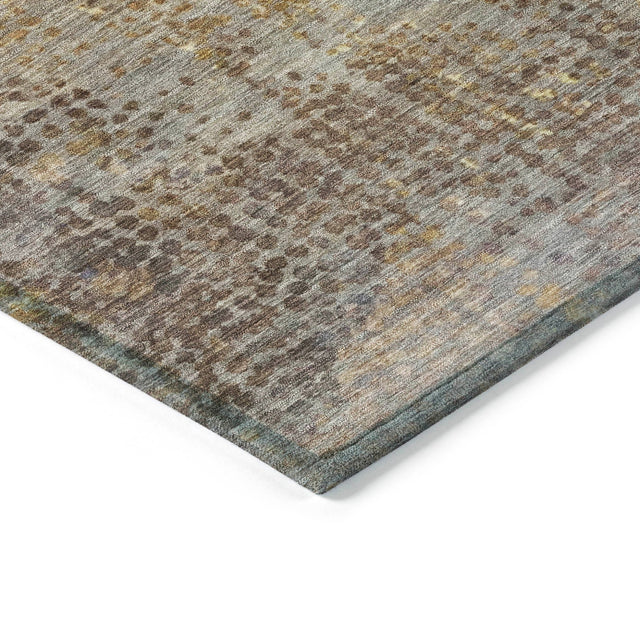 Addison Chantille ACN2088 Abstract Machine Made Transitional Brown Rug