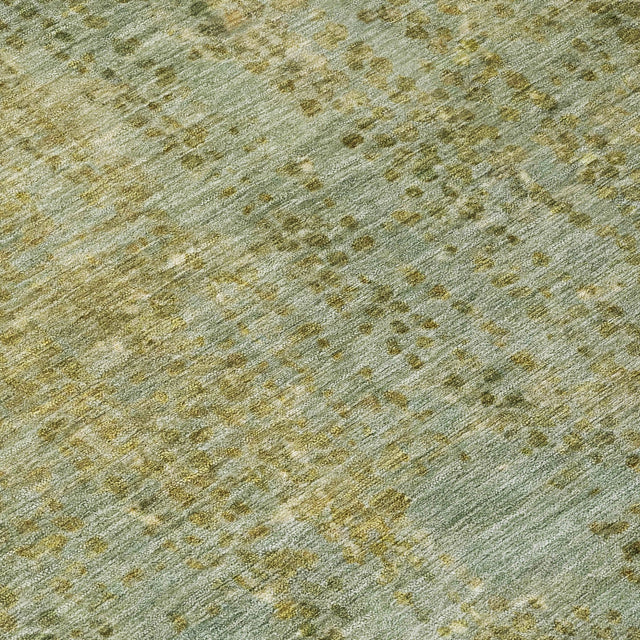 Addison Chantille ACN2088 Abstract Machine Made Transitional Green Rug