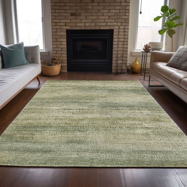 Addison Chantille ACN2089 Abstract Machine Made Transitional Aloe Rug