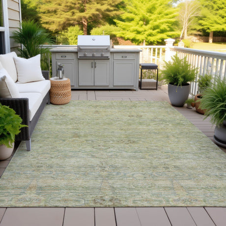 Addison Chantille ACN2090 Global Machine Made Traditional Green Rug