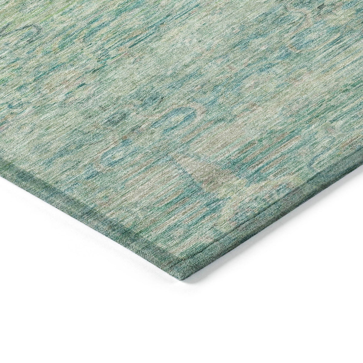 Addison Chantille ACN2090 Global Machine Made Traditional Teal Rug